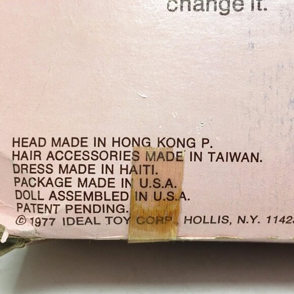 Vintage 1977 "Magic Hair Crissy" Doll - Complete in Box with Hair Pieces - Picture 14 of 14